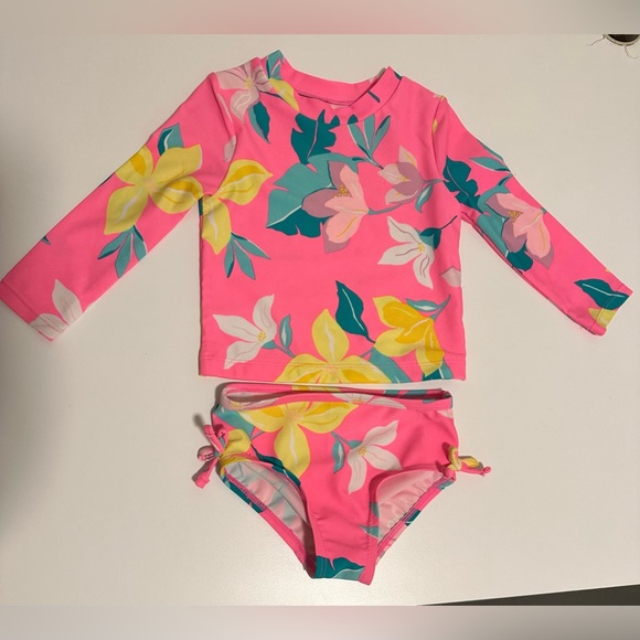 Carter's Swim Carters Baby 2piece Rashguard Swim Set Size 2 Months